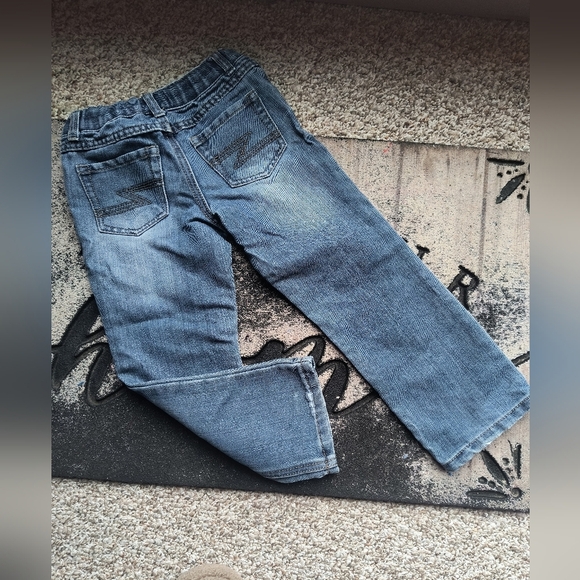 Epic Threads Toddler Boys Denim Straight Leg Jeans Distressed Size 4T - Picture 4 of 5